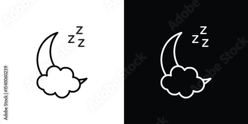 Sleep icon Design Template vector set for graphic work