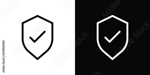 Shield check icon Design Template vector set for graphic work