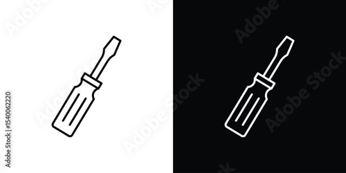Screwdriver icon Design Template vector set for graphic work