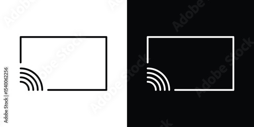 Screencast icon Design Template vector set for graphic work