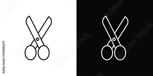 Scissors icon Design Template vector set for graphic work