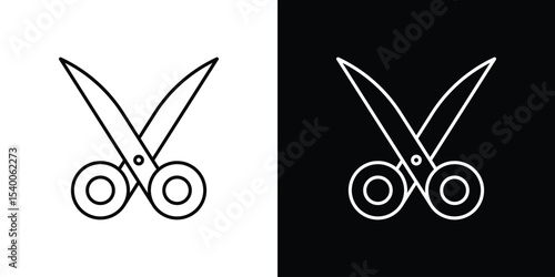 Scissors icon Design Template vector set for graphic work