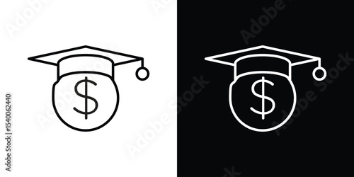 Scholarship icon Design Template vector set for graphic work