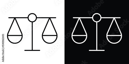 Scales icon Design Template vector set for graphic work
