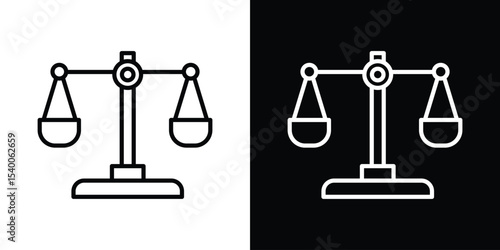 Scale icon for social media, app, and web design. Vector illustration.