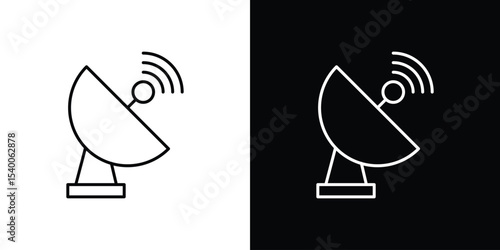 Satellite dish icon Design Template vector set for graphic work