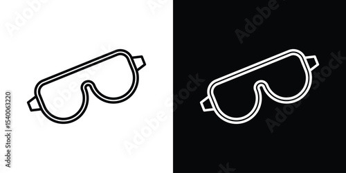 Safety goggles icon Design Template vector set for graphic work