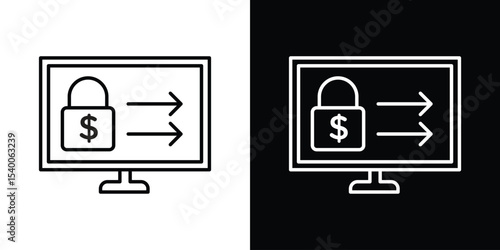 Safe transfer icon Design Template vector set for graphic work