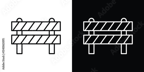 Roadblock icon Design Template vector set for graphic work