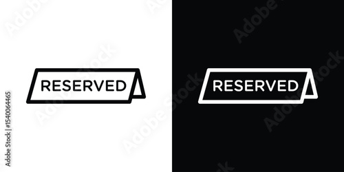 Reserved icon Design Template vector set for graphic work