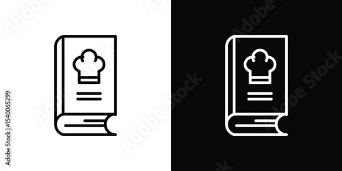 Recipe book icon Design Template vector set for graphic work