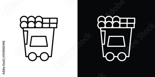 Raw material icon for social media, app, and web design. Vector illustration.