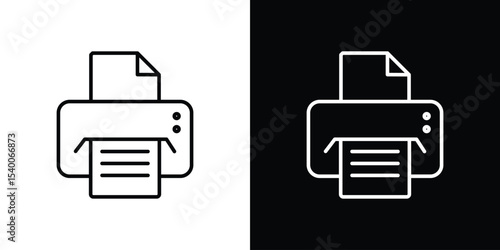 Print button icon Design Template vector set for graphic work