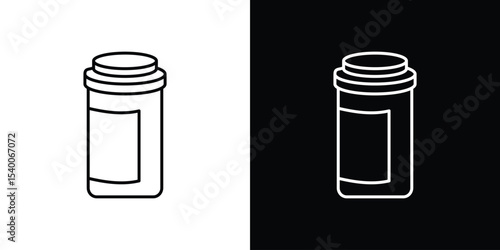 Prescription bottle icon Design Template vector set for graphic work