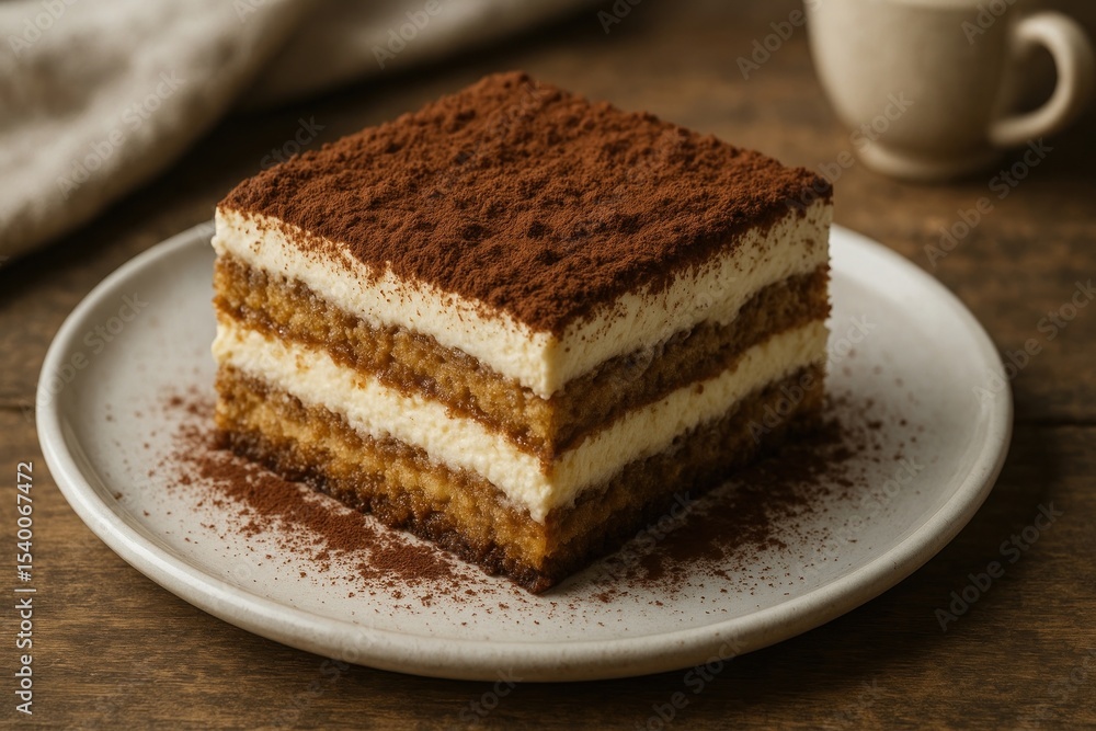 Delicious layered tiramisu dessert. Delicious layered tiramisu dessert.