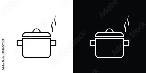 Pot icon Design Template vector set for graphic work