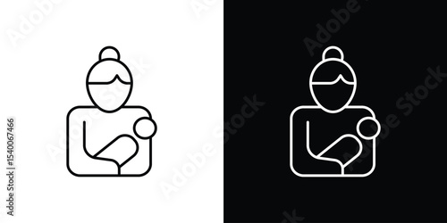 Postnatal care icon Design Template vector set for graphic work