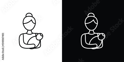 Postnatal care icon Design Template vector set for graphic work