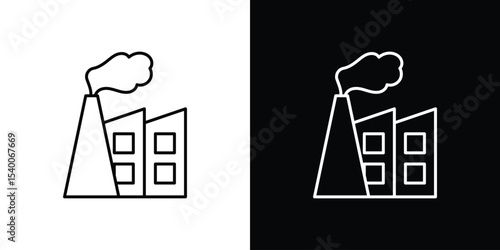 Pollution icon Design Template vector set for graphic work