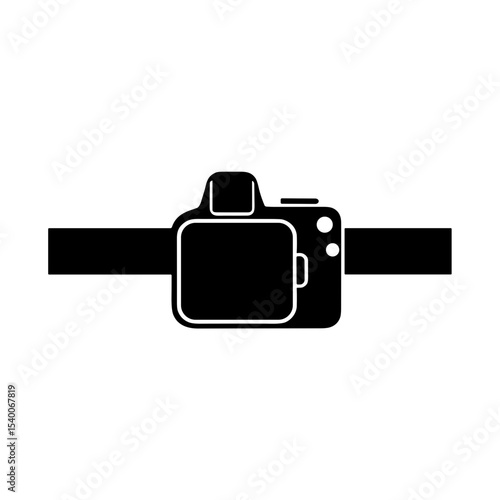Camera waist holster icon for Bags, Cases and Protection Concept of Photographer's Day  