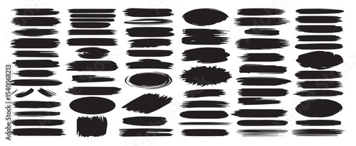 set various brush strokes different shapes.