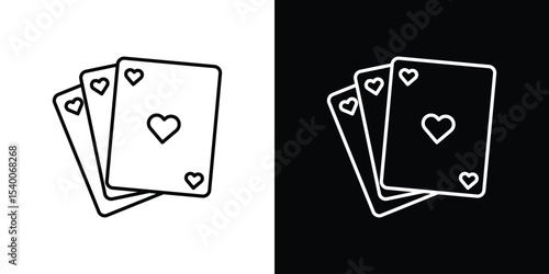 Playing cards icon Design Template vector set for graphic work