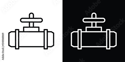 Pipe valve icon Design Template vector set for graphic work