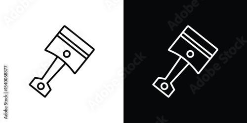 Piston icon for social media, app, and web design. Vector illustration.