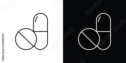 Pills icon Design Template vector set for graphic work