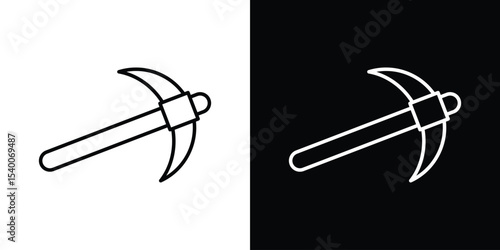 Pickaxe icon Design Template vector set for graphic work