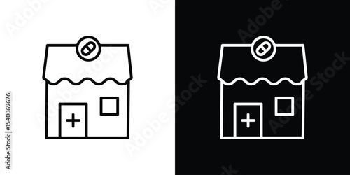 Pharmacy icon Design Template vector set for graphic work