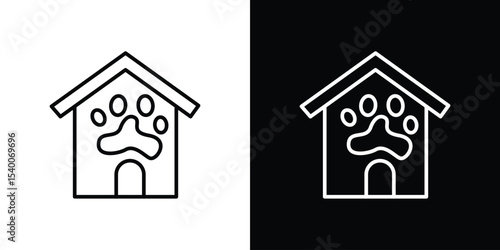 Pet shelter icon Design Template vector set for graphic work