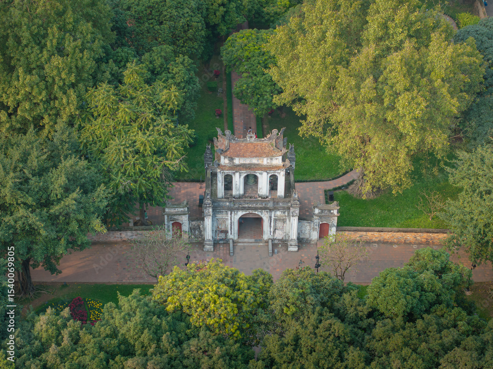 Fototapeta premium Main gate of Hanoi’s Temple of Literature