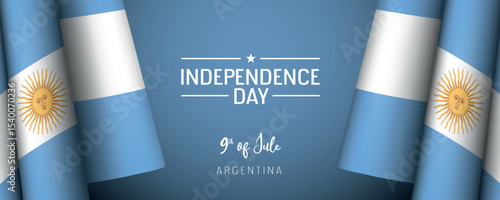 Argentina independence day vector banner, greeting card.