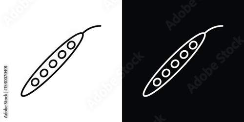 Peapod icon Design Template vector set for graphic work