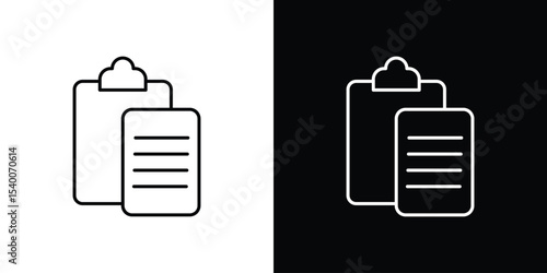 Paste icon Design Template vector set for graphic work