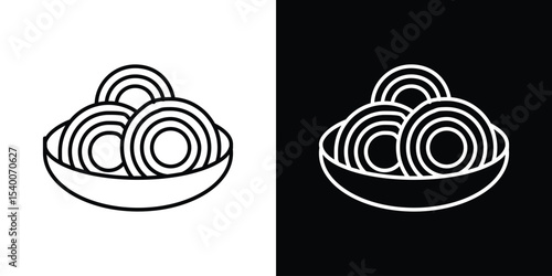 Pasta icon Design Template vector set for graphic work