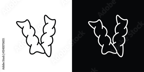 Pasta icon Design Template vector set for graphic work