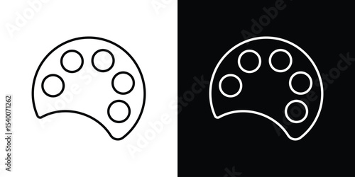 Palette icon Design Template vector set for graphic work