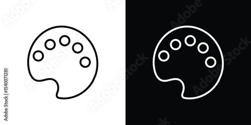 Palette icon Design Template vector set for graphic work