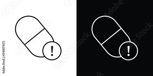 Overdose icon Design Template vector set for graphic work