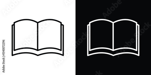 open book icon Design Template vector set for graphic work