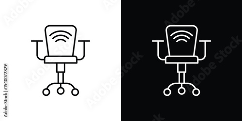 Office chair icon Design Template vector set for graphic work
