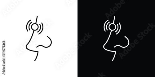 Nose pain icon Design Template vector set for graphic work