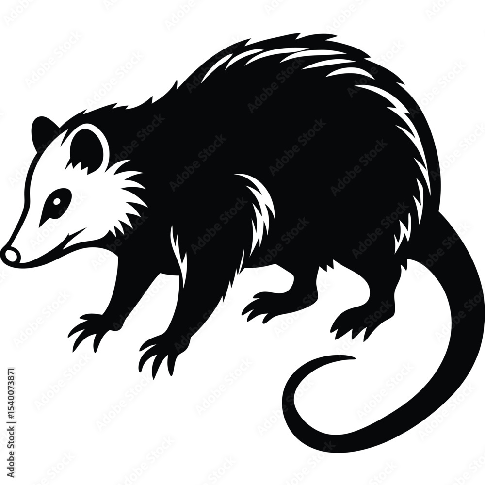 Obraz premium opossum vector