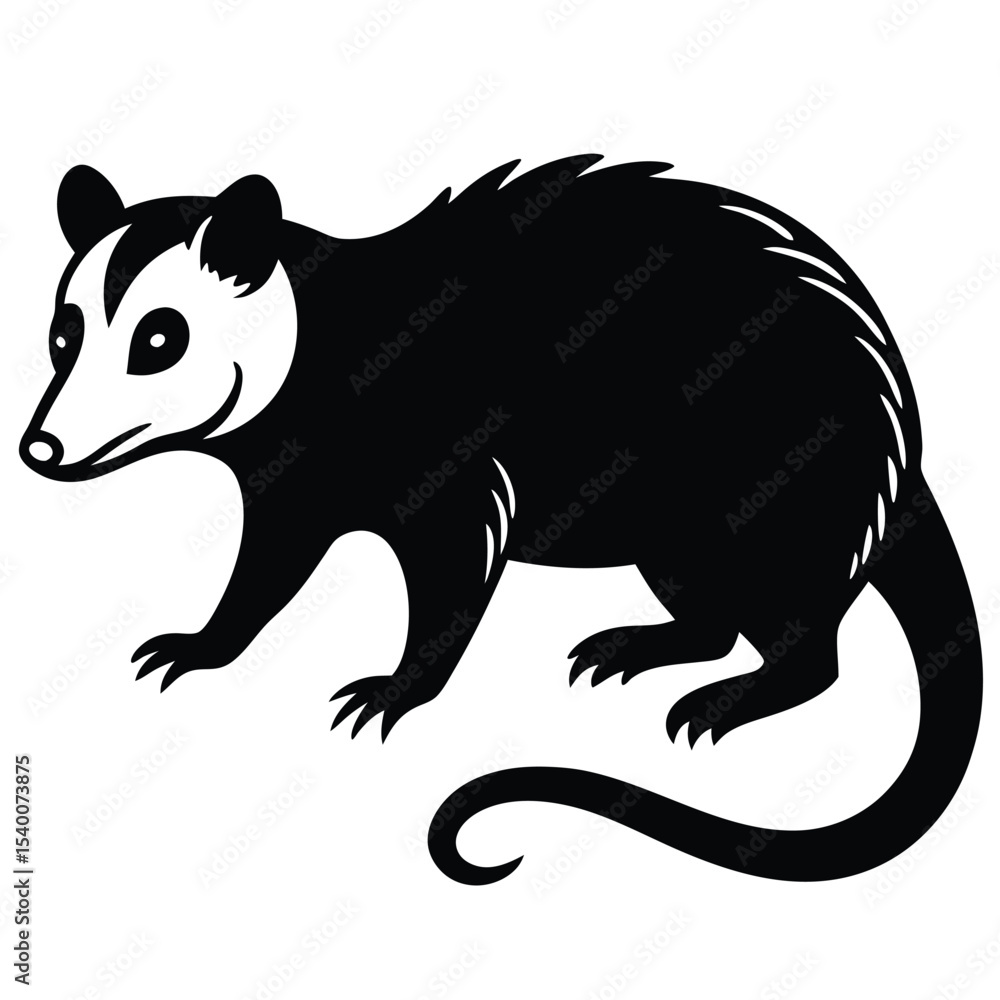 Fototapeta premium opossum vector