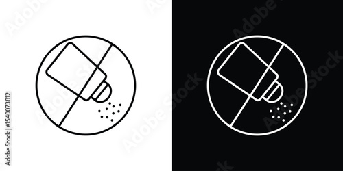 No salt signs Design Template vector set for graphic work