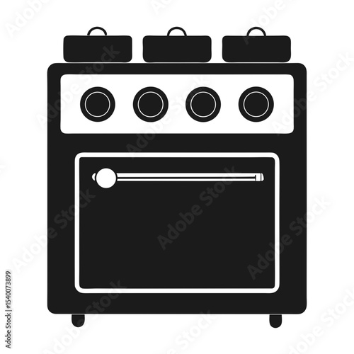 gas stove isolated on white