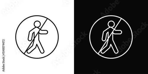 No entry signs Design Template vector set for graphic work