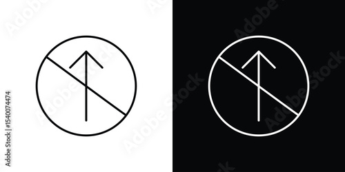 No entry signs Design Template vector set for graphic work